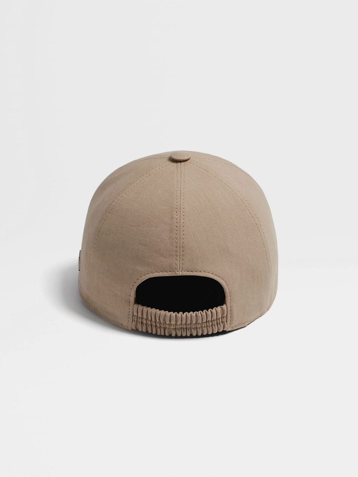 Beige Oasi Lino Baseballkappe Beige Oasi Lino Baseballkappe