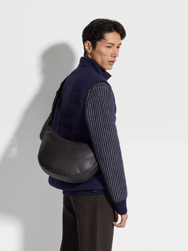Dunkelbraune SECONDSKIN Hobo Panorama Micro Bag Dunkelbraune SECONDSKIN Hobo Panorama Micro Bag