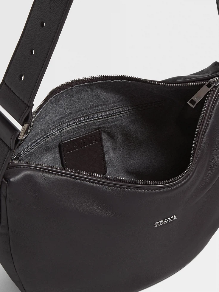 Dunkelbraune SECONDSKIN Hobo Panorama Micro Bag Dunkelbraune SECONDSKIN Hobo Panorama Micro Bag