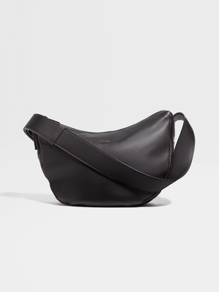 Dunkelbraune SECONDSKIN Hobo Panorama Micro Bag Dunkelbraune SECONDSKIN Hobo Panorama Micro Bag