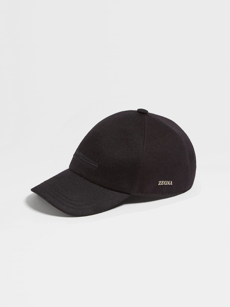Schwarze Oasi-Kaschmir-Baseballkappe